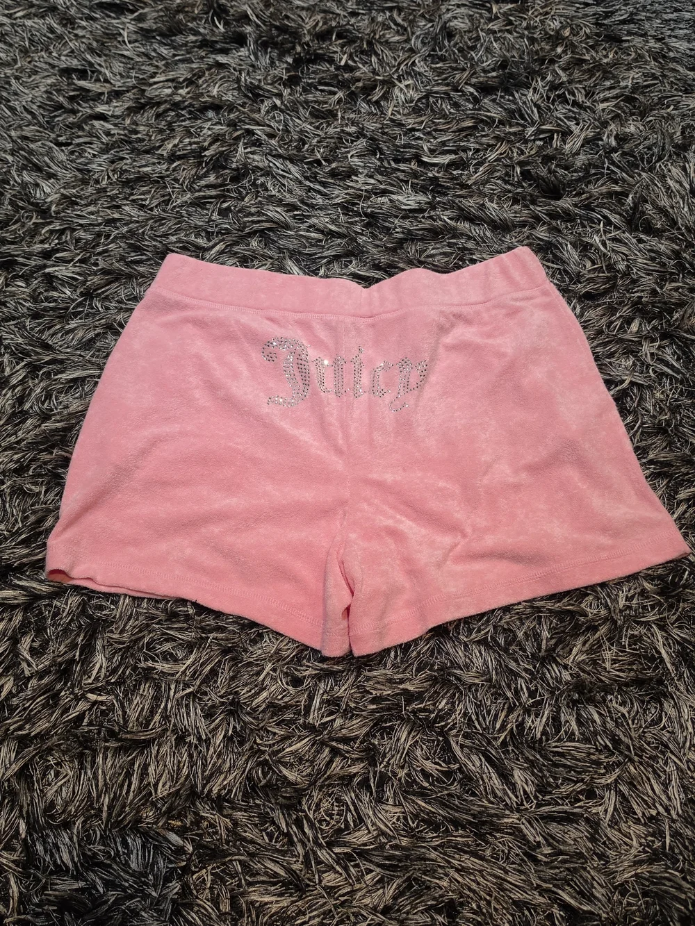 Juicy Couture Pink Velour Short Sleeve Hoodie & Shorts Set